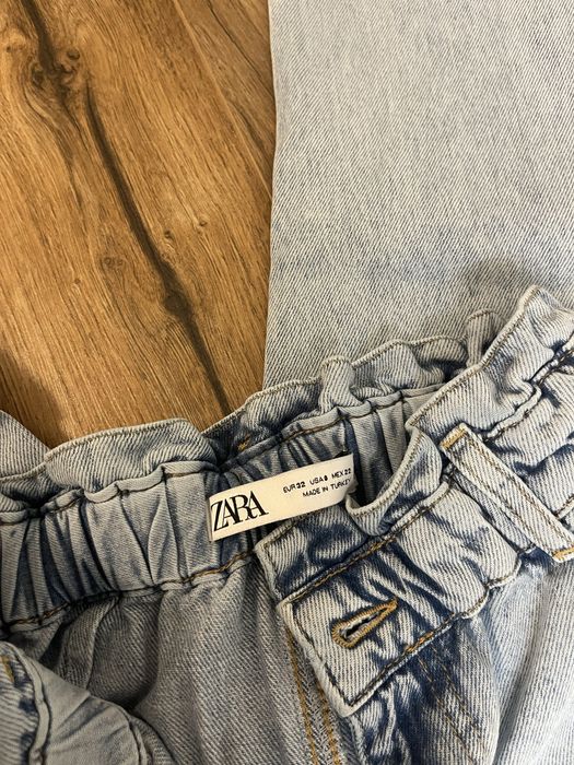Сини дънки с ластик Zara denim