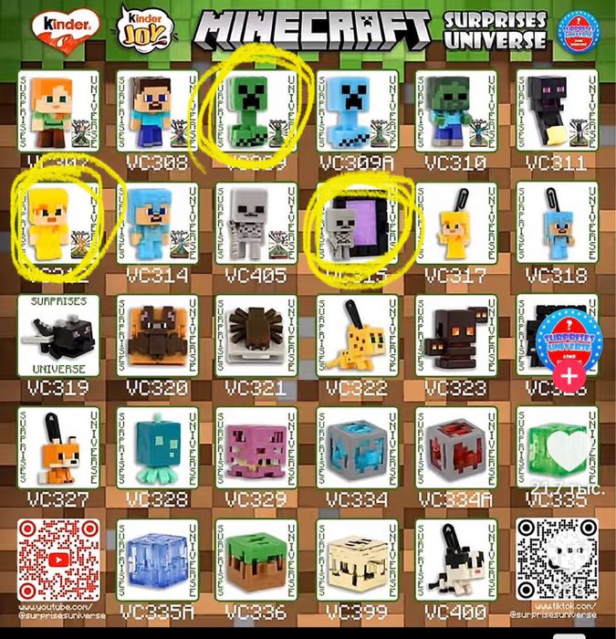 Kinder joy maincraft