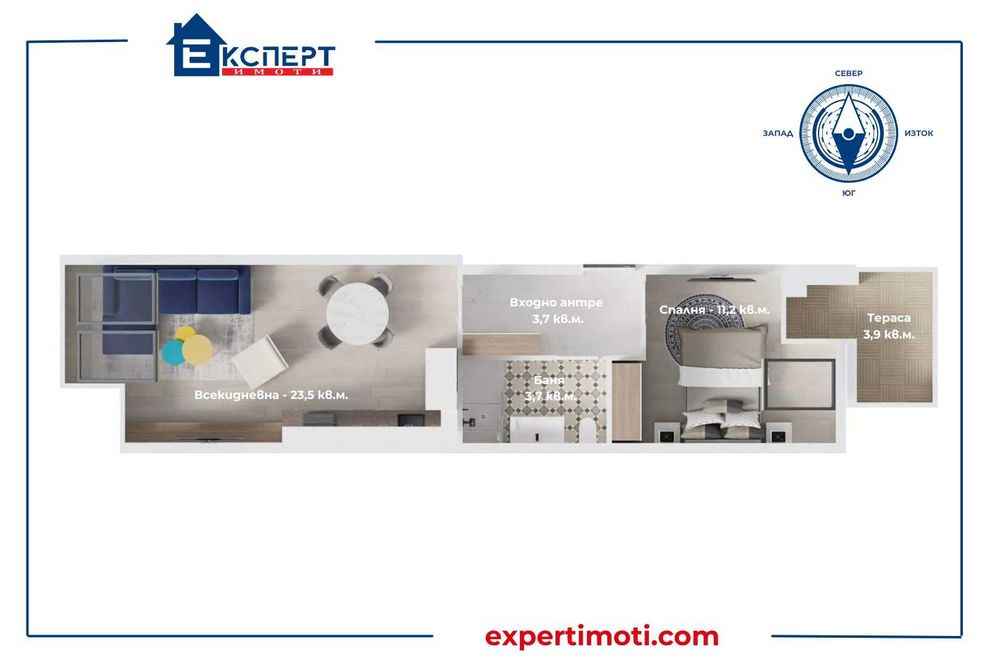 Продава се Двустаен апартамент в Пловдив, Въстанически - 62 кв.м за 1600 €/кв.м - Снимка #10