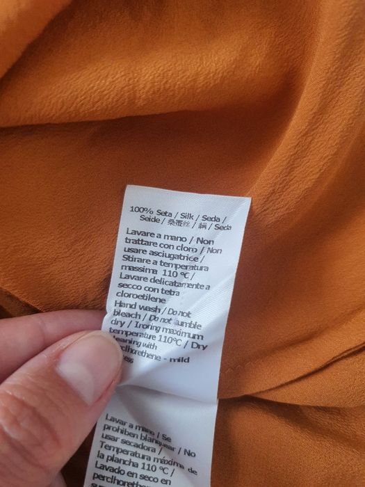 Cămașă Patrizia Pepe 100% mătase naturală M XS S premium designer Italia bluza dama, volanenoua