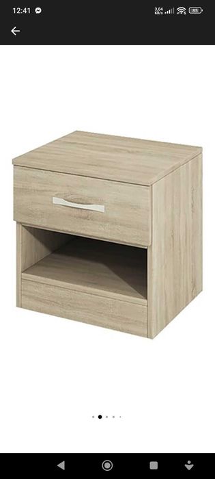 Vand noptieră Irim Faust, 40x35,5x41 cm, 1 sertar, culoare Sonoma