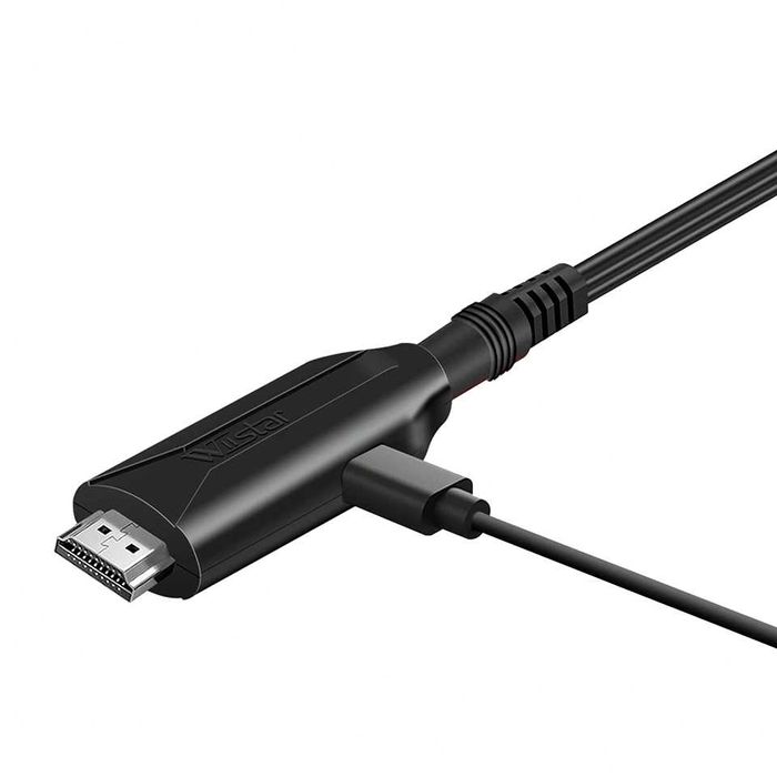 Cablu convertor SCART la HDMI alimentare USB pt TV, receiver, consola