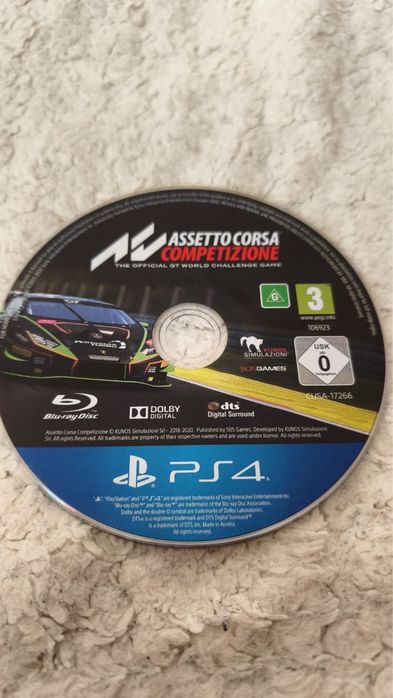 Игра Assetto corsa,Ps4