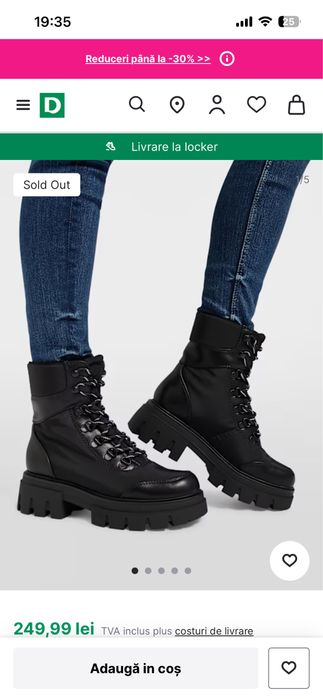 Ghete negre impermeabile/șireturi/iarnă/ghetuțe,damă/femei/fete mări36