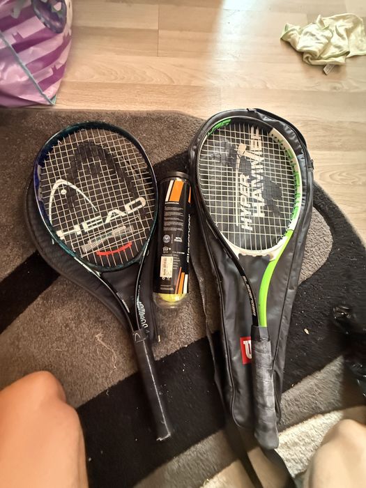 Set 2 rachete tenis Head & Wilson + husă și mingi