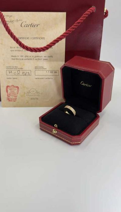 Inel Cartier Love cu Cristale (verigheta) - nou, în cutie
