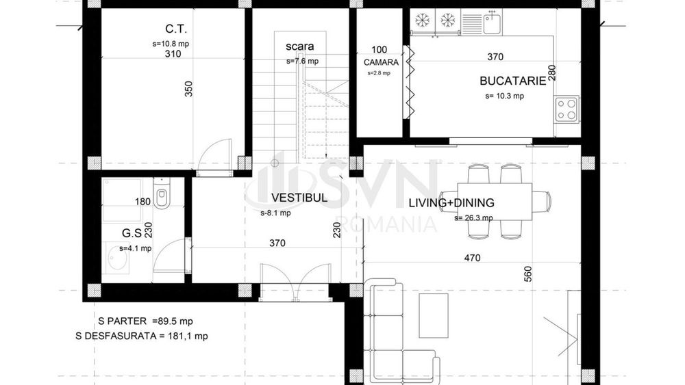 Vila 5 Camere Crevedia Teren 500Mp