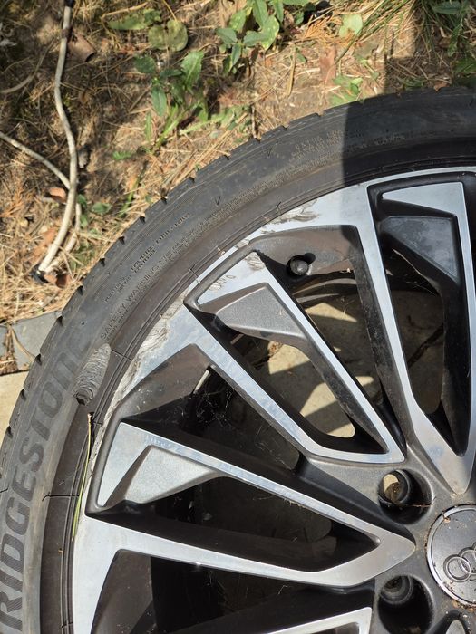 Roata janta bicolor Audi A6 C8 245 45 R19 cu janta zgariata