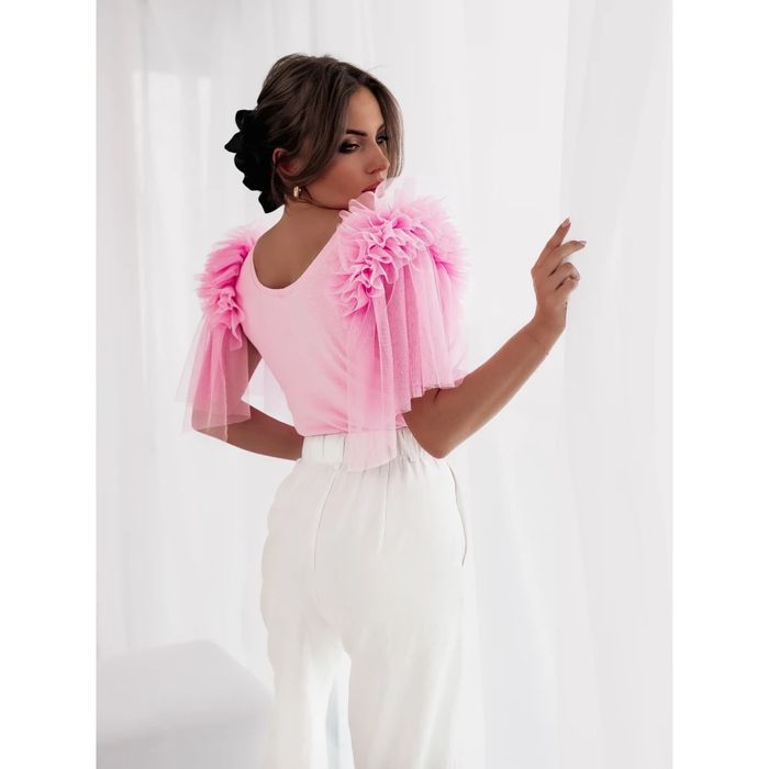 Боди с обемни ръкави