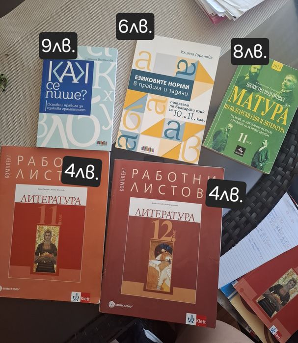 Учебници- 10, 11 и 12 клас