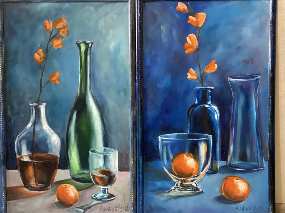 Картины маслом на грунтованом двп