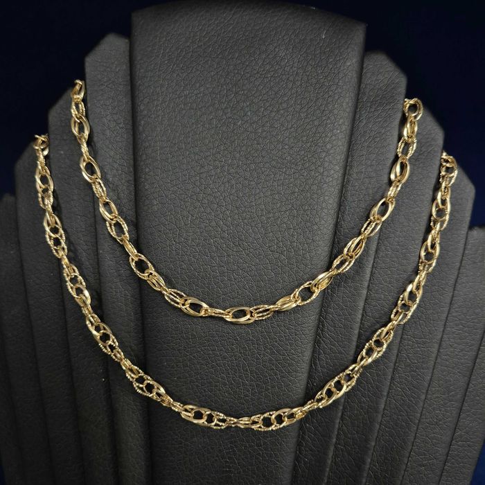 ( B32094.1 / Ag28 Doi Baieti ) Lant Aur 14K - 8.54 grame / 3838 lei