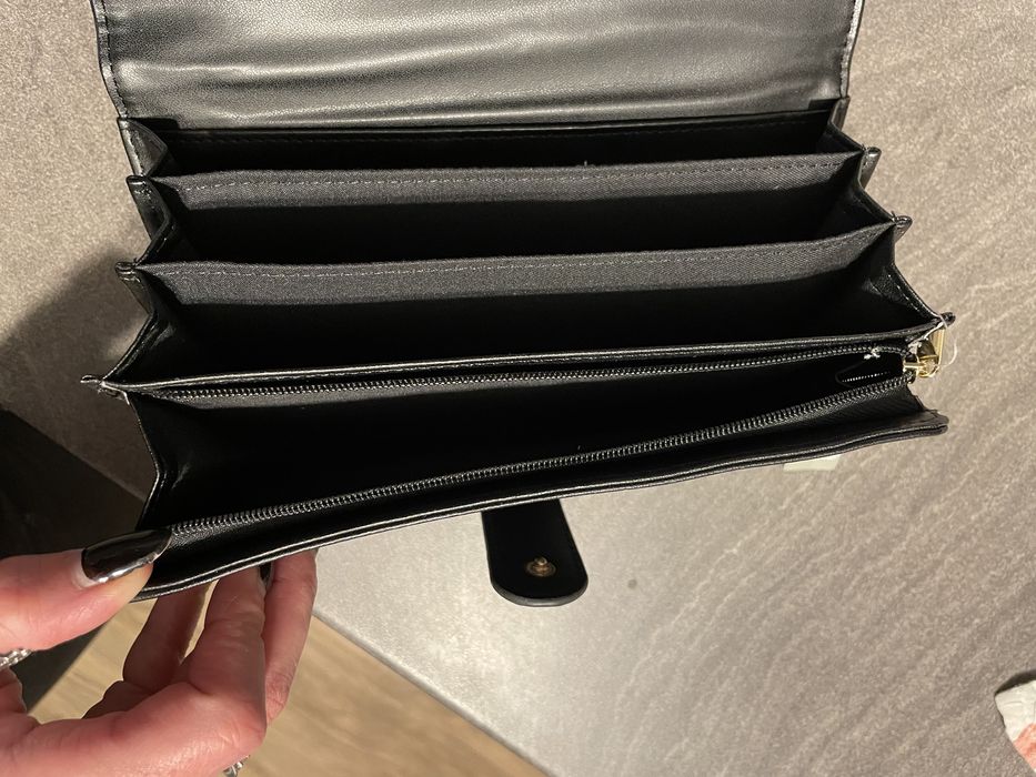 Portofel Meli Melo Simple Black  ~ 5 x 20 x 12 cm