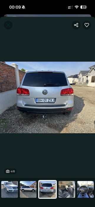Touareg 2.5 tdi, cutie automata,suspensie pe aer stare f buna