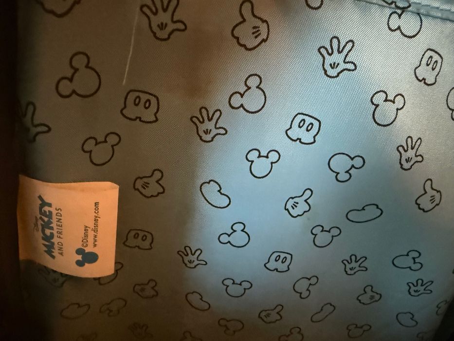 Ghiozdan troler, Mickey Mouse Be Cool, 2 roti duble, 3 compartimente