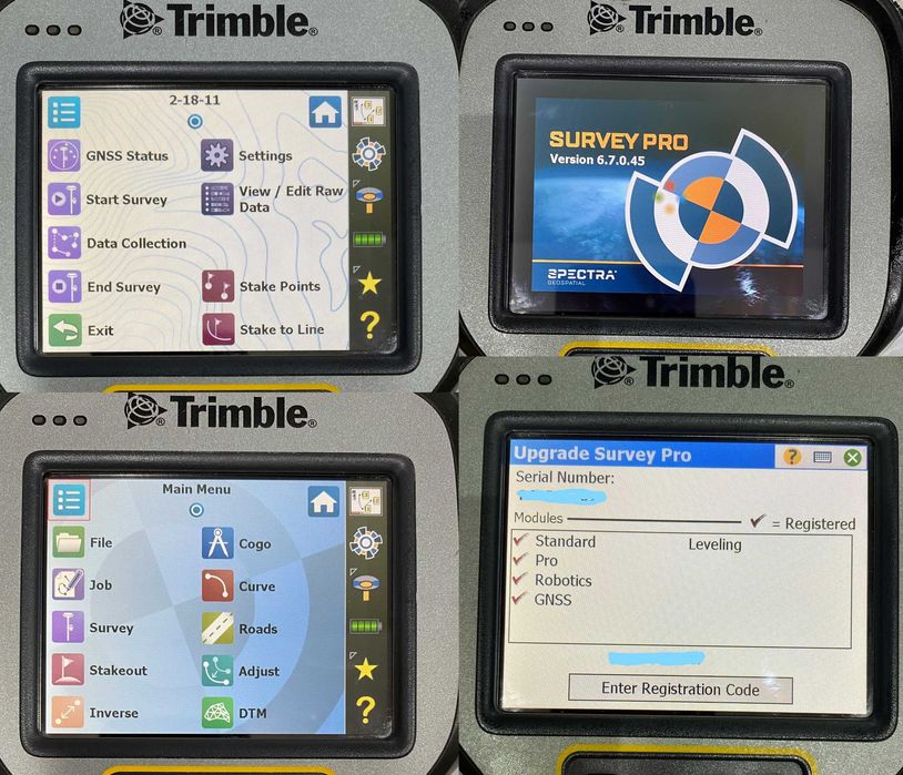 Trimble TSC3  cu Survce 6, Surveypro 6, Fieldgenius 12, SAU ACCESS
