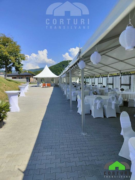 Cort pentru evenimente, nunți, petreceri cu structura din aluminiu