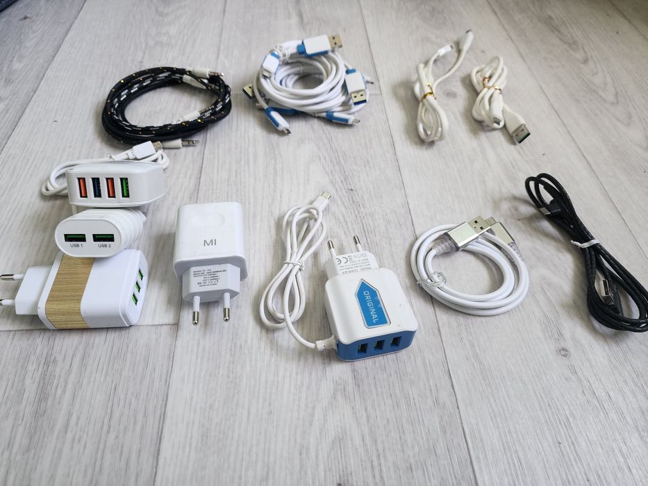 Зарядные головки, AUX и зарядные шнуры