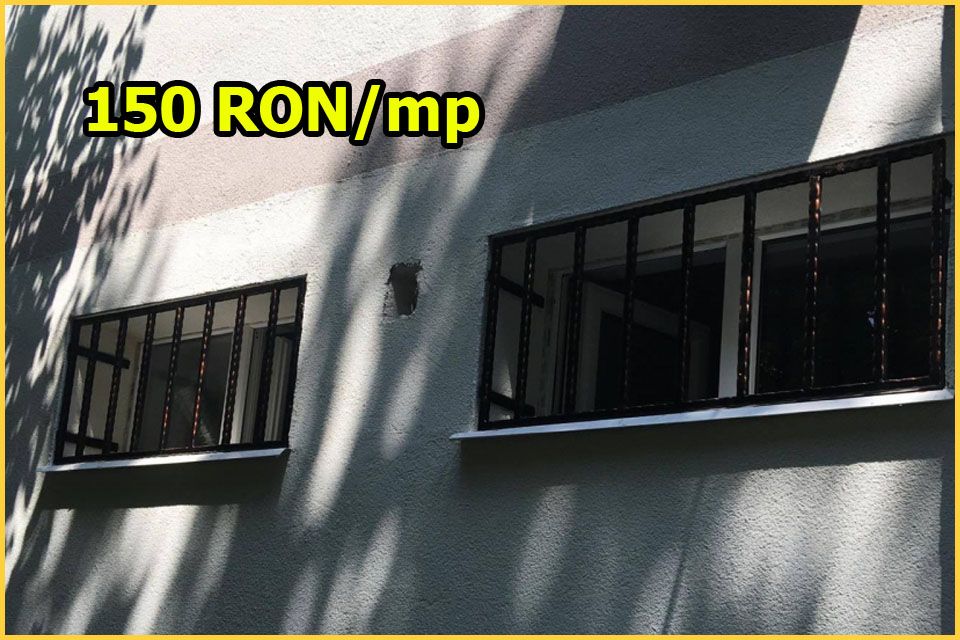 Grilaje geam din fier forjat