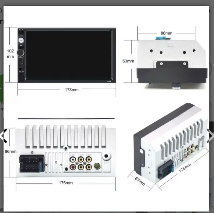 Mp5 player audio video bt
