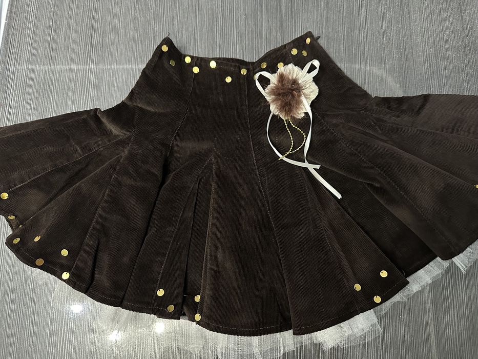 Юбка на девочку микровельвет