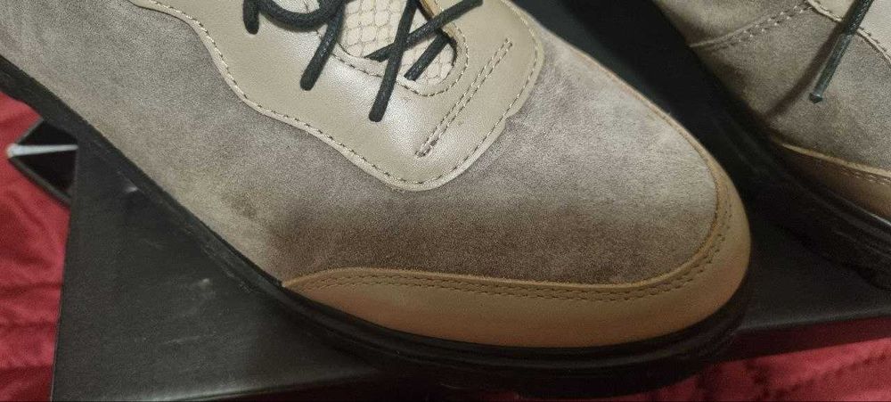 Обувки Bianki с ествена кожа