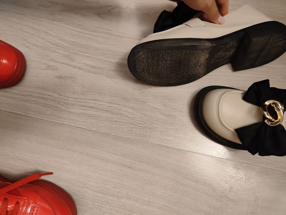 Туфли . Балетки кожаные