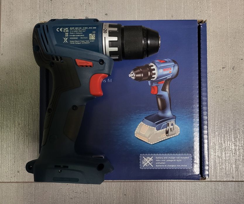 Нов винтоверт БОШ GSR 18V-45 безчетков