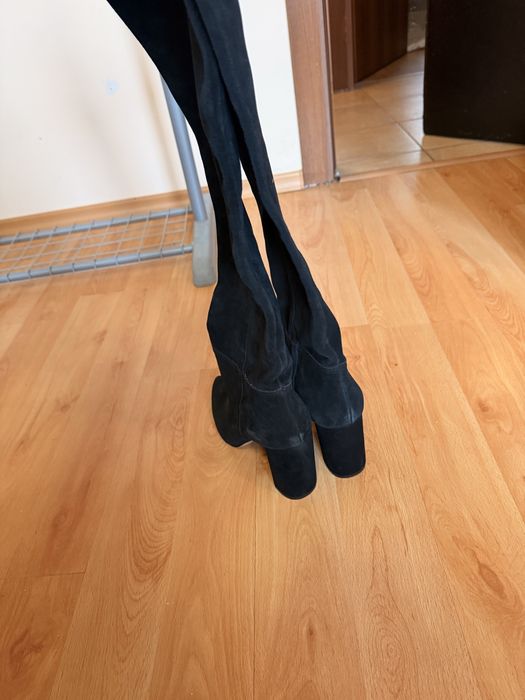 Чизми естествен велур 40 номер