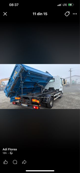 Vand renault mildum 220cm 14 tone  an fabricatie 2013 basculabil