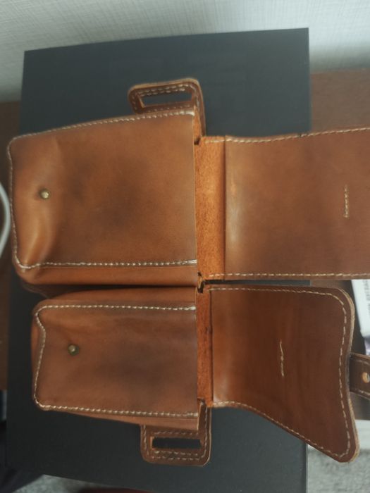 Сумка на пояс -ремень кожаная