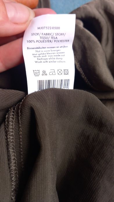 Rochie casual satin kaki