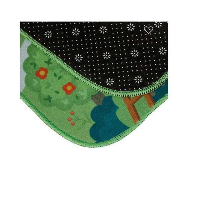 Детски килим Mercado Trade, За детска стая, Правоъгълен, Ферма, Зелен