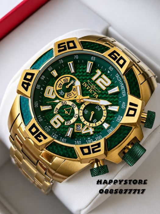 INVICTA Aviator green dial 50 mm, Инвикта нов мъжки часовник