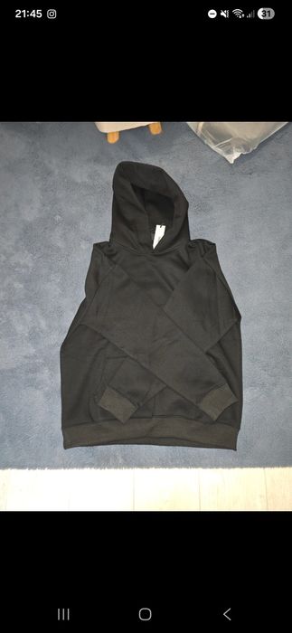 Hanorac essentials negru marimea M