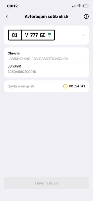 Avtoraqam xizmati auksion nomer olib beramiz sugurta tonirovkayam bor