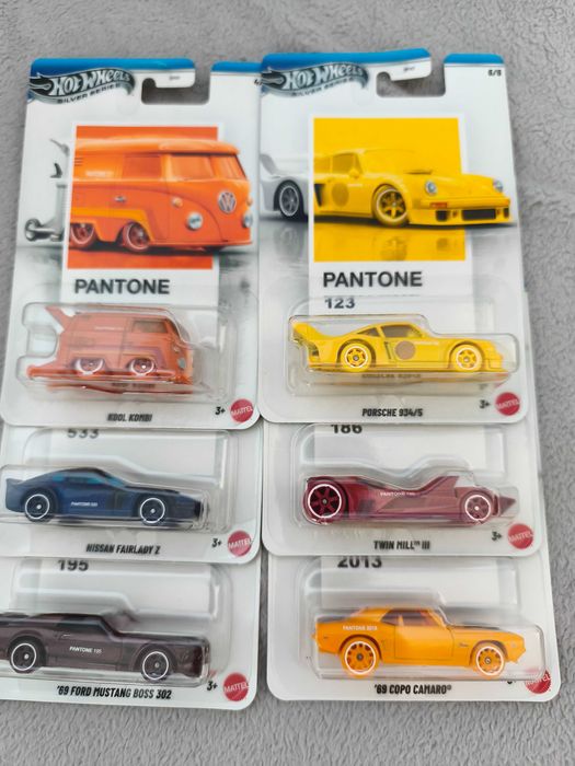 Set complet Pantone hot wheels Silver Series