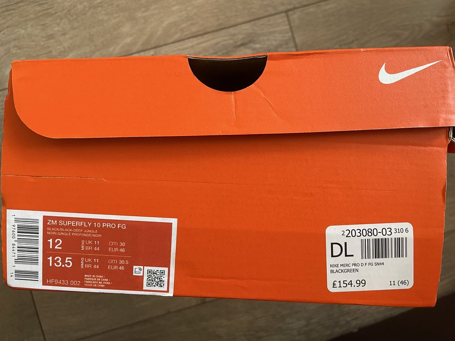 Nike Mercurial Pro FG 46/30см