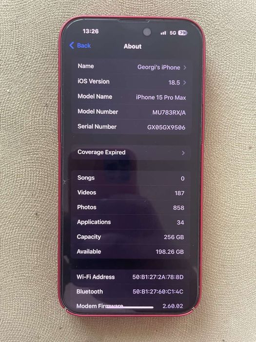 Iphone 15 Pro Max 256GB