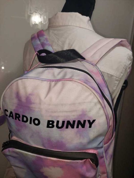 Rucsac nou cu etichetă Cardio Bunny, sport mov