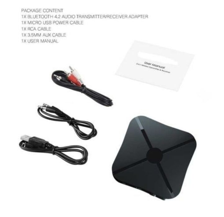 Audio receptor bluetooth cu baterie integrata 2in1