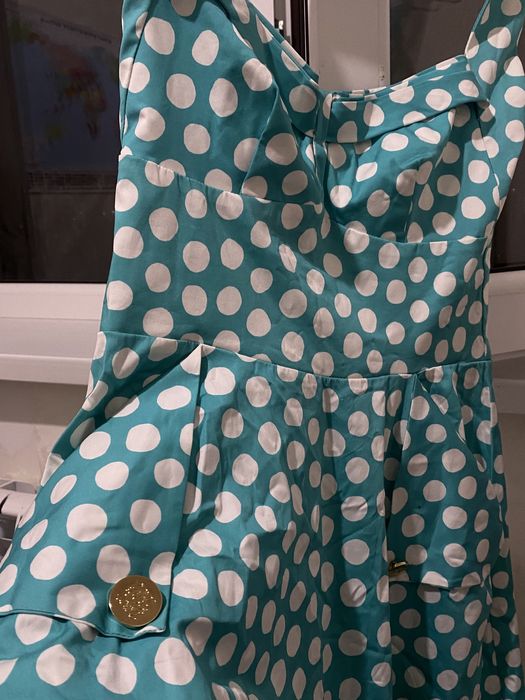 Синий летний платье