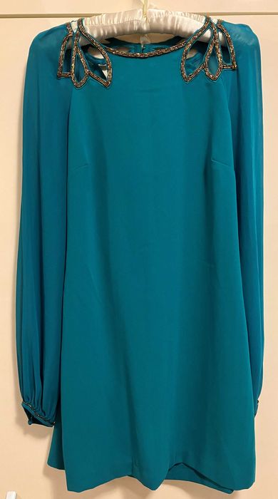 Rochie scurta verde smarald Warehouse Spotlight S UK8