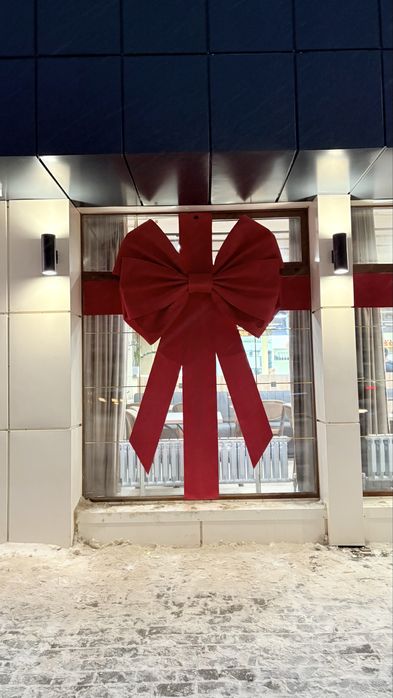 Новогодний бант для оформление елки