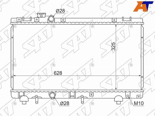 Радиатор Двигателя Toyota Corsa