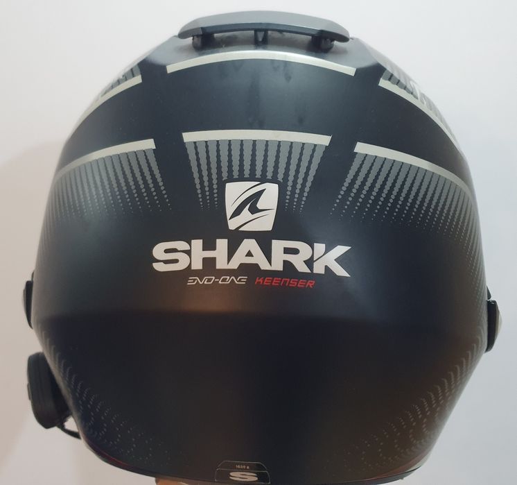 Casca Shark Evo-One 2 Mat Black / Silver / Red  cu tot cu intecom