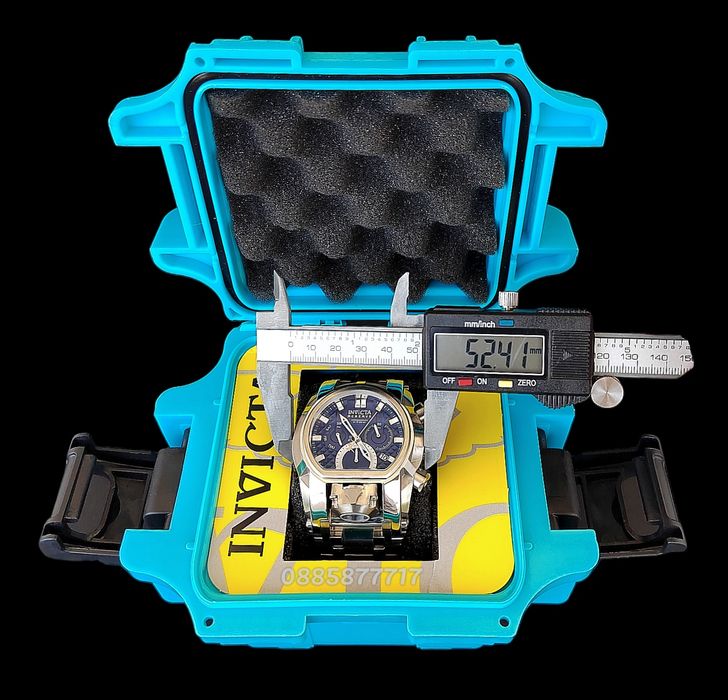 INVICTA Magnum Silver blue dial 52 mm, Инвикта нов ръчен часовник