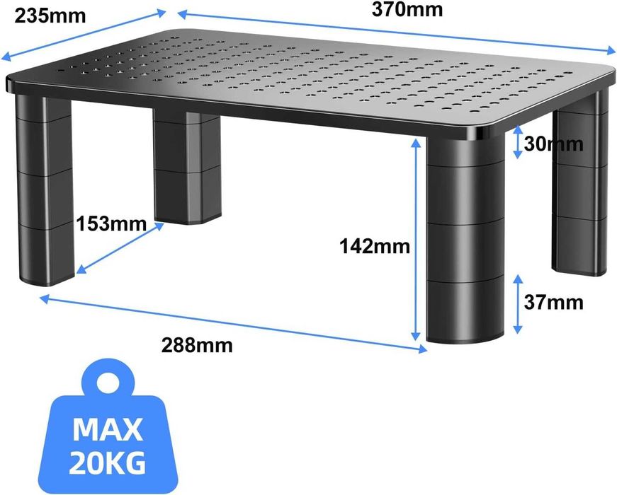 Pholiten Настолна стойка за монитор, регулируеми по височина