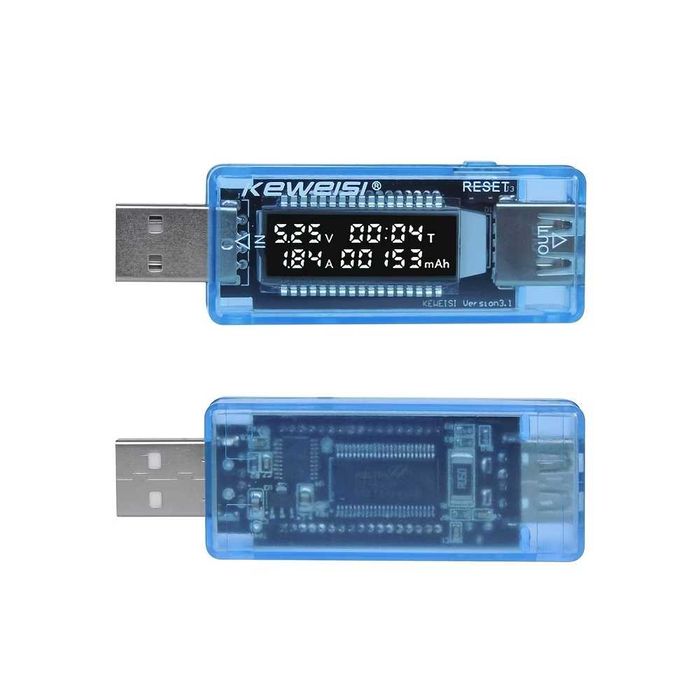 KEWEISI USB Тестер Волтметър Амперметър Измервател Капацитет Батерии Зарядни Устройства Телефон Tester