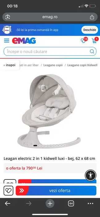 Leagan electric 2 in 1 kidwell lux gri